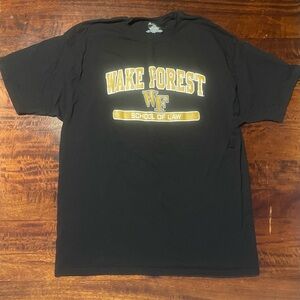 Wake Forest Law Champion Black T-Shirt Gold and White Graphic Men’s Size XXL